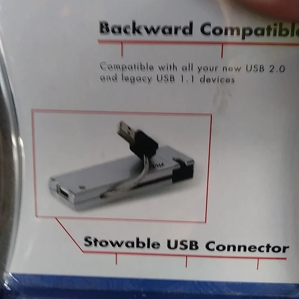 MICRO Innovations🔥🔥🔥 high speed USB 2.0 4Port hub NIB